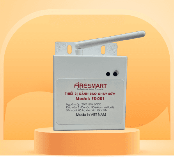 THIẾT BỊ CẢNH BÁO CHÁY SỚM QUA ĐIỆN THOẠI FIRESMART FS-001
