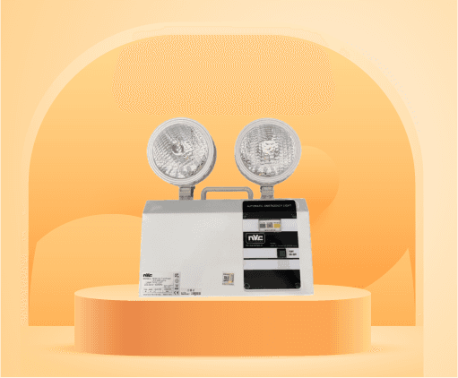 ĐÈN SỰ CỐ GẮN NỔI TRẦN/ TƯỜNG BÓNG LED 2X3W CÓ KÈM BỘ LƯU ĐIỆN NVC