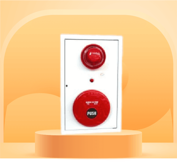 TỔ HỢP CHUÔNG ĐÈN NÚT ẤN BÁO CHÁY KHÔNG DÂY (VỎ TOLE) FIRESMART FSMBL-001