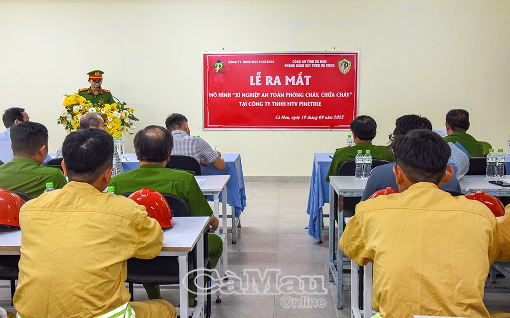 Ra mắt mô hình “Xí nghiệp an toàn phòng cháy, chữa cháy”